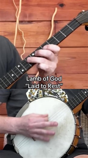 Lamb of God “Laid to Rest” on tenor banjo 🪕 #lambofgod #metal #metalcore #banjo
