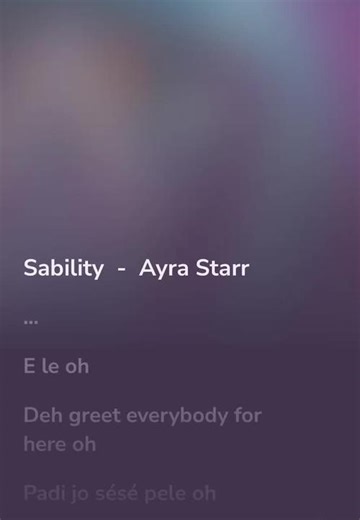 Stability@Ayra Starr #musiclyrics #foryou #ayrastarr #viral