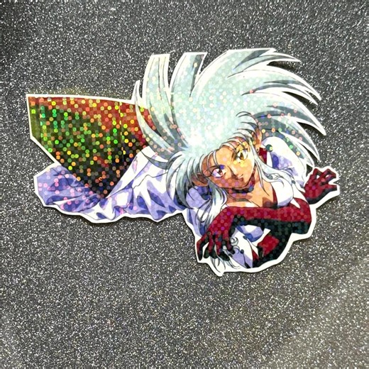 Ryoko Space Pirate Sticker: Holographic 90s Anime Decal - Etsy