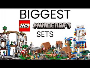 TOP 10 LARGEST LEGO MINECRAFT SETS!