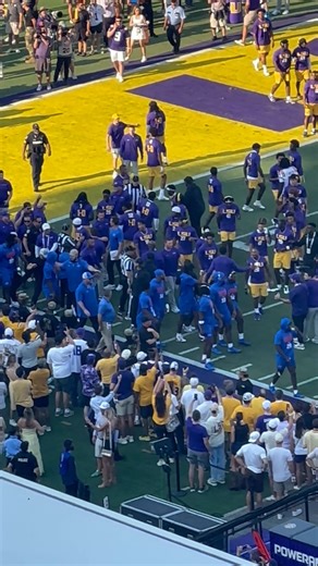 LSU & Florida players have to be separated after pregame scuffle breaks out Tigers vs. Gators kickoffs in one hour on WBRZ! | WBRZ Channel 2