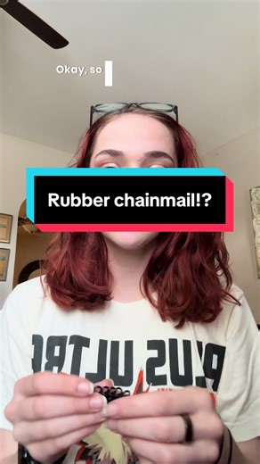 Got the itch to try this and it’s been quite interesting really - #craft #rubberchainmail #chainmail