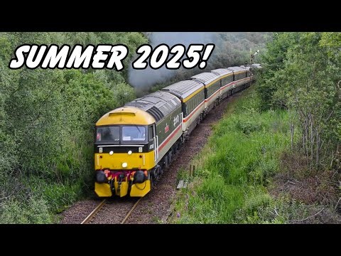 LOADS of Trains in the Scottish Highlands – Summer 2025! Railtours, Freight & More!