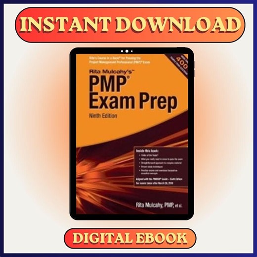 PMP Exam Prep Book - Rita Mulcahy 9th Edition PDF - Etsy