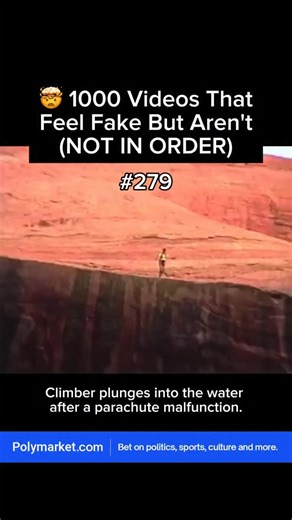 Surreal Footage on Instagram: "In 2012, climber Will Oxx experienced a near-fatal accident during a skydiving stunt. While attempting a base jump from a cliff in the United States, Oxx’s parachute failed to deploy properly. Despite the malfunction, he managed to deploy his reserve parachute just in time, but the deployment was incomplete. He plunged into the water below, sustaining significant harm. The incident was captured on video and widely shared, serving as a stark reminder of the inherent