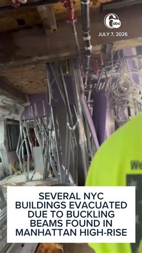 Several NYC buildings evacuated after buckling support beams found in Manhattan high-rise