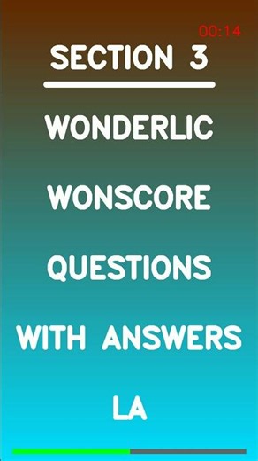 Wonderlic Wonscore Questions with Answers La Latest
