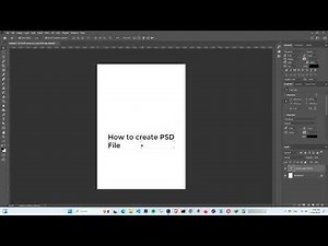 How to create PSD File, edit text and choose file formats in photoshop