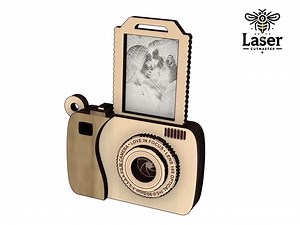 Mini Camera Photo Keychain SVG - Laser Cut Files - Customizable Photo Frame Keychain - Digital Download - Glowforge & Lightburn Ready - Etsy