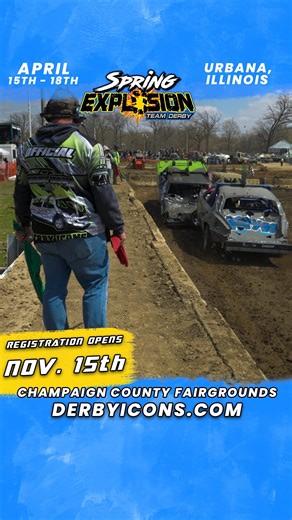 The countdown to Spring Explosion is on! 💥 Registration opens November 15th at derbyicons.com | Derby Icons