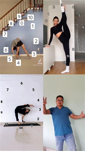 Countdown stretching challenge 😱 who's the best 🤓 #gymnast #contortionist #tiktok #dance #shorts