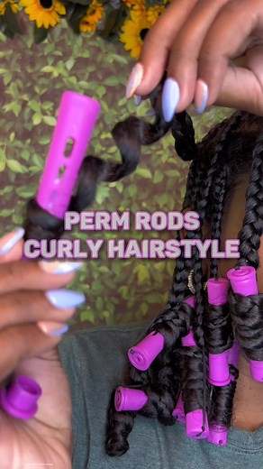 Perm Rods Curly Hairstyle Tutorial
