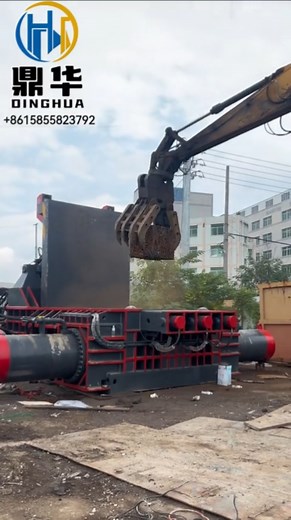 1000T metal press machine for steel rebar#scraprecycling #scrapyard #recycle #scrap #machine
