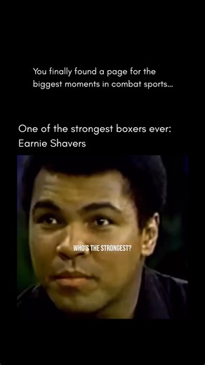 CinematicWire on Instagram: "Earnie Shavers is widely considered one of the hardest punchers in boxing history. Competing in the heavyweight division during the 70s and 80s, Shavers was feared for his explosive knockout power, with legends like Muhammad Ali and Larry Holmes praising just how devastating his punches were. Even when he lost, opponents walked away saying he hit harder than anyone they’d ever faced. #Boxing #reels #viral #explore"