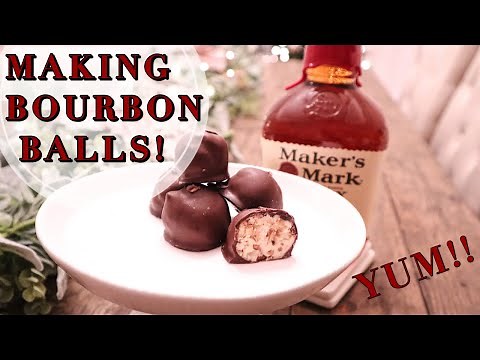 BOURBON BALLS RECIPE | Christmas Treats | Cook With Me | Kentucky Bourbon Makers Mark