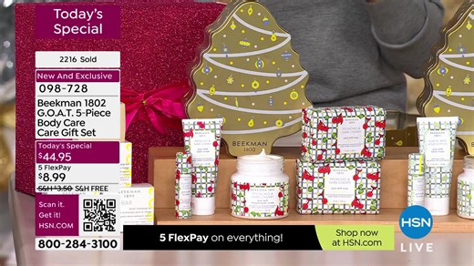 You are watching Beekman 1802 Bath & Body Gifts - All On Free Shipping on HSN.💙📺 Shop the show here: https://bit.ly/3KgUYiJ Catch up on the shows you missed and discover where shopping comes alive on the QVC & HSN Streaming Service: https://bit.ly/HSNplus | HSN
