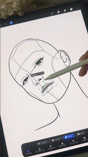 Procreate Portrait Bundle - Link in Bio to download 1400+ Procreate Stamps for Portrait Drawing.