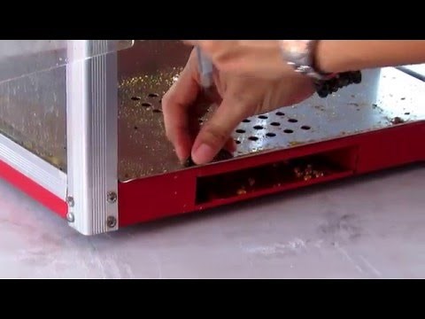 limpieza y mantenimiento máquina de pop corn, palomitas, millo/ limpieza de máquina palomera
