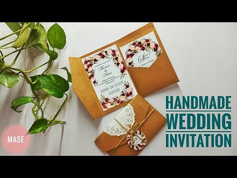 How to make wedding invitation card || Handmade wedding invitation card || mase || diy #mase #diy