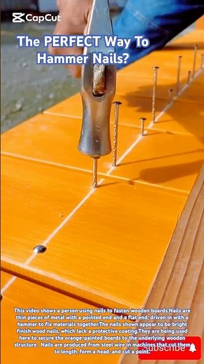 The PERFECT Way To Hammer Nails?