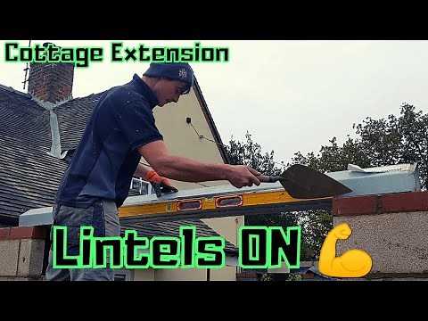 Bricklaying - Building over Lintels - DPC & Weep Vents #bricklaying #extension #vlog