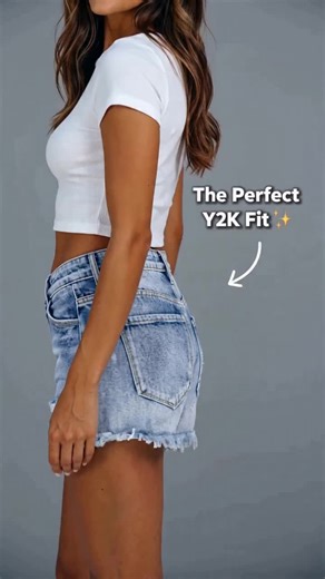 I got the **viral shorts** from TikTok shop! I'm going to try them on and let you know what I think. These jeans are **really stretchy** and comfortable. They have a **lot of distressing**, which I absolutely love. Check them out now! If you want these shorts, I'll link them down below. #denimshorts #lowrisebaggyjeans #distressedjeans #womensseamlesshighwaisted #womensclothingtiktokshop #jeanspetite #denimminiskirt #affordabledenim #pacsunbaggyjeans #girlsdenimjeans #HighWaistedJeans #CroppedWid
