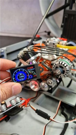 RC V8 Airboat ALTERNATOR #rc #v8 #engine #airboat