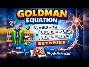 Goldman Equation Explained | Resting Membrane Potential | biophysics Made Easy