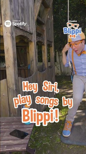 Hey Siri, Play Blippi at the Park! 🟠🔵 #shorts #blippi #google #music