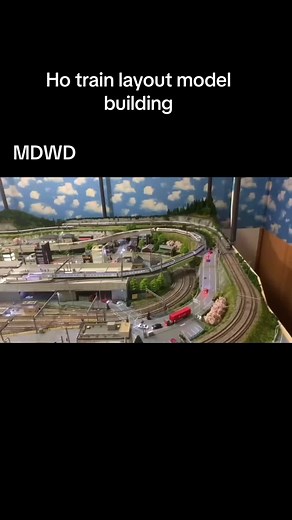 Architectural model ho train layout model building #custom #dioramalayout #train #models #train #factory #dioramamaker #railway #hotrainlayout
