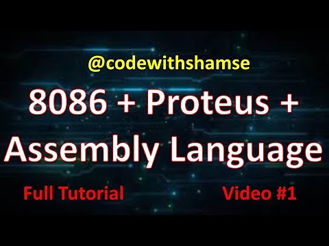 #1 8086 Simulation in Proteus + Assembly Language Full Tutorial in Urdu/Hindi |LED Blinking Program