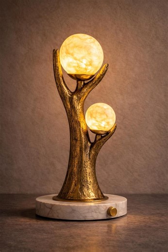 Luxury Accent Lamp With Alabaster Globe and Solid Marble Base - Etsy