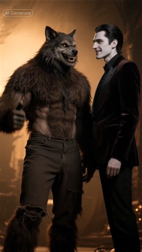 Vampire and Wolfman decorate. #shorts #funny #horror