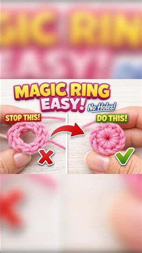 Crochet Magic Ring Made EASY! Beginner Friendly Tutorial