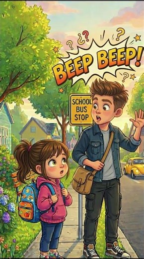 Oops! The School Bus Is Late!🚌｜learn English