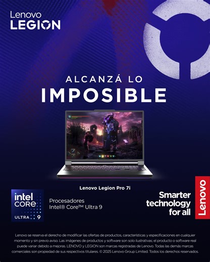 Lenovo Legion te da el poder para jugar como querés. Rendimiento, gráficos y velocidad sin límites. | Lenovo LATAM