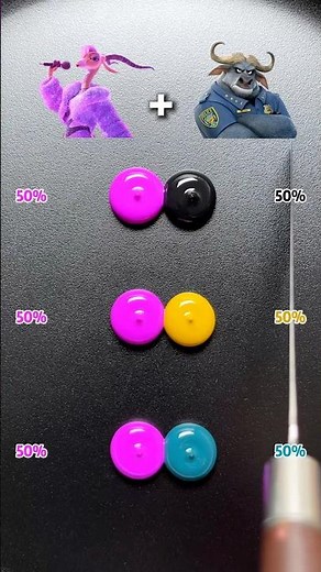 Zootopia Gazelle mixed with other animals#zootopia2 #colormixing #satisfying #sharkzhan
