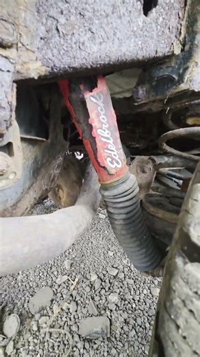 Since When Did Edelbrock Start Making Shocks?! 👀 #jeep #tjwrangler #junkyard #rustbelt #edelbrock