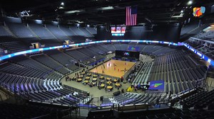 Everything's ready at the Legacy Arena, in Birmingham (USA). The athletes are testing the dance floor for the Latin competition that starts tomorrow. #WeAreDanceSport #WeAreTheWorldGames #TWG2022 The World Games The World Games 2022 Birmingham | WDSF DanceSport