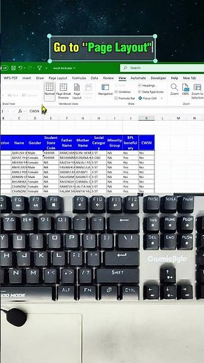 Print HUGE Excel Data on ONE Page with This Simple Trick #keyboard #tips #tricks #hack