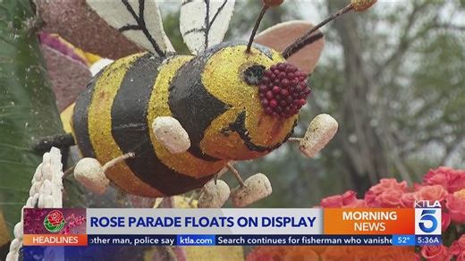 Floatfest opens in Pasadena with up-close look at Rose Parade floats