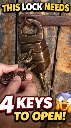 This Lock Needs 4 Keys to Open! 😱 | Amazing Lock Design