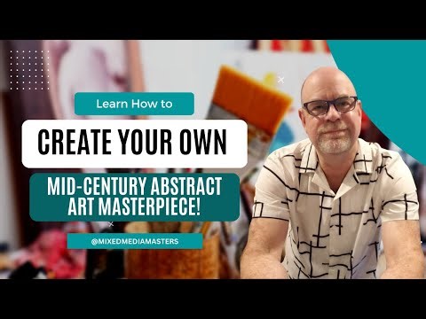 Make Your Own Mid-Century Abstract Paper Collage Art/Abstract Art For Beginners!