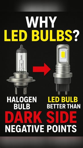 Indian Automotive customs on Instagram: "LED Bulbs vs Halogen Bulbs – Dark Truth Revealed! 🚘💡Still using halogen bulbs in your car? 🚫 See the dark side of halogen and why LED bulbs are the smarter, brighter, and safer upgrade for your ride. 🚘✨ Watch till the end to know why car enthusiasts are switching to LED! Order led bulbs on WhatsApp 7000948766 Or visit our shop #CarMods #LEDvsHalogen #CarLights#CarLED #HalogenVsLED #CarUpgrade #CarMods #CarHacks #CarAccessories #LEDHeadlights #CarTips 