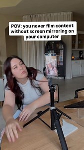 The easiest hack for filming with your back camera! 1. pull down the on your phone 2. hit these two little squares 3. select your device 4. now your back camera shows up on your laptop or apple watch and you can see exactly what you are doing! 5. happy filming | Sydney Nicole Mohni