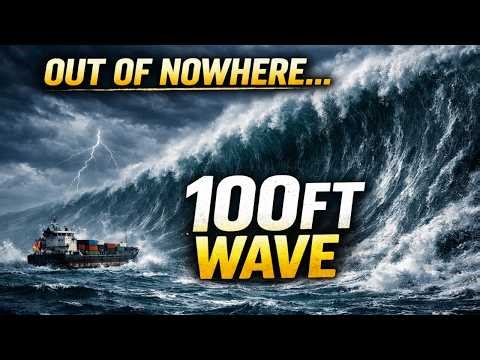 The Ocean Was Calm Then a 100-Foot Rogue Wave Appeared Out of Nowhere | Real Sea Disaster