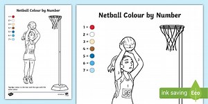 Netball Colour By Number