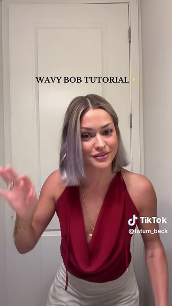 Wavy Bob Hair Curling Tutorial for All Skill Levels