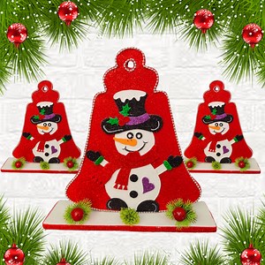 best christmas snowman jingle bell decoration | My Arts & Crafts