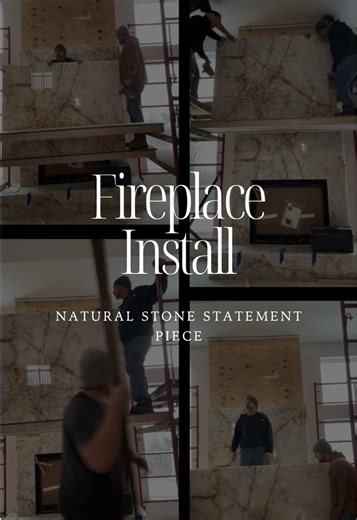 Character starts with the materials. This natural stone fireplace was thoughtfully selected and expertly installed to bring depth, texture, and timeless presence into the heart of the home. From our stone yard to your living space, every piece is chosen with purpose. If you’re dreaming of a home that feels layered, authentic, and built to last, it all begins by seeing and touching the stone in person. Visit our stoneyard and discover what’s possible. 🤍 #ArchitecturalJustice #NaturalStone #Stone